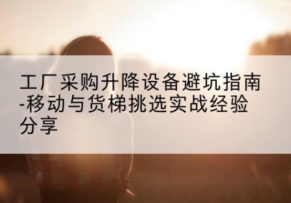 老河口移动式升降机怎么选-工厂采购升降设备避坑指南-移动与货梯挑选实战经验分享